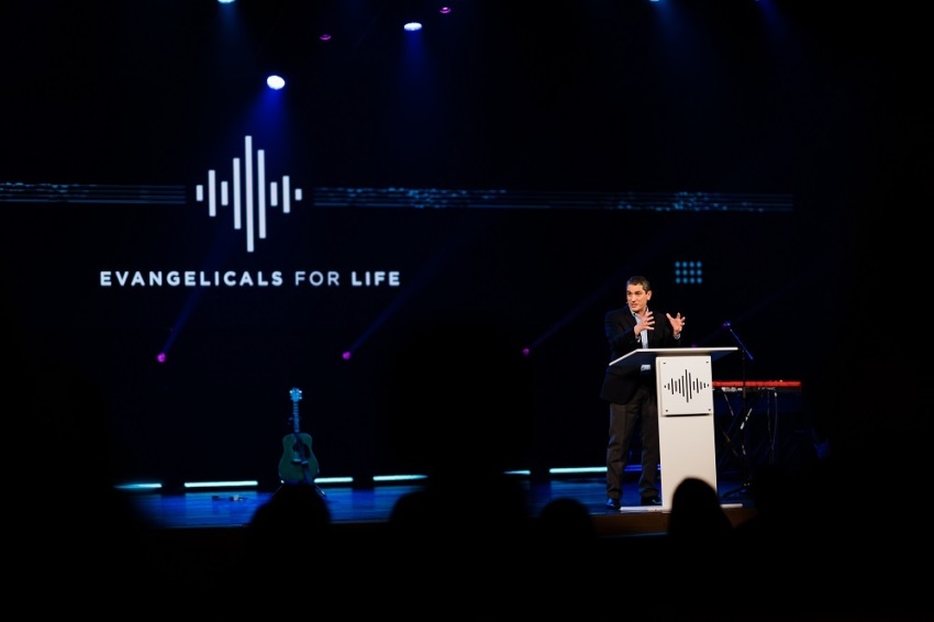 Afshin Ziafat, the pastor of Providence Church in Frisco, Texas, speaks at the 2019 Evangelicals for Life conference at the McLean Bible Church in McLean, Virginia on Jan. 17, 2019.