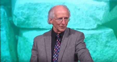Bethlehem College & Seminary Chancellor and Desiring God founder John Piper giving remarks at a conference in January 2019.