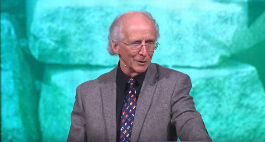Bethlehem College & Seminary Chancellor and Desiring God founder John Piper giving remarks at a conference in January 2019.