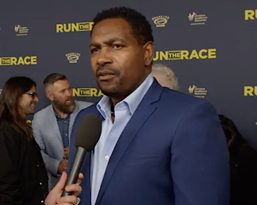 Mykelti Williamson attends the "Run The Race" premier in Los Angeles, California, Feb 11, 2019