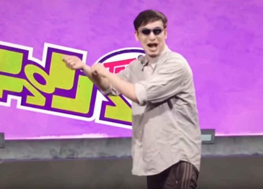 A spliced clip of a man showing children how to slit their wrists for "attention" and "results" appears in a cartoon video that posted to YouTube but has since been removed.