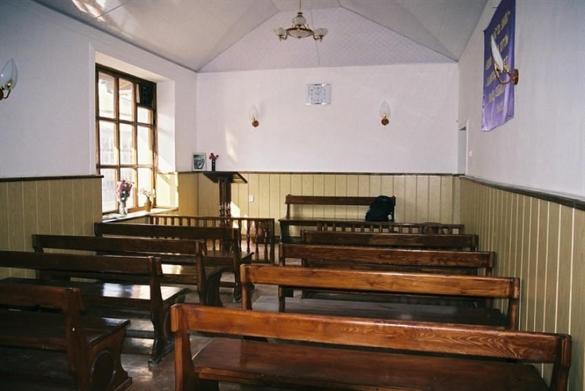 A church in Isfara, northern Tajikistan, 2005.