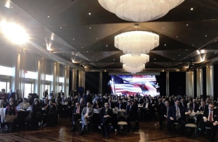 Attendees are gathered for the fifth-annual NHCLC Justice Summit at the Museum of the Bible in Washington, D.C. on March 14, 2019.
