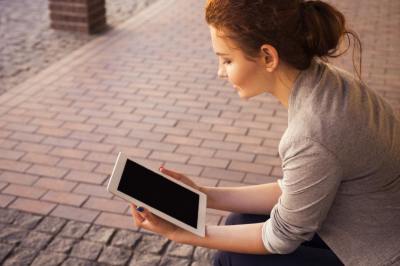 tablet, online, screen
