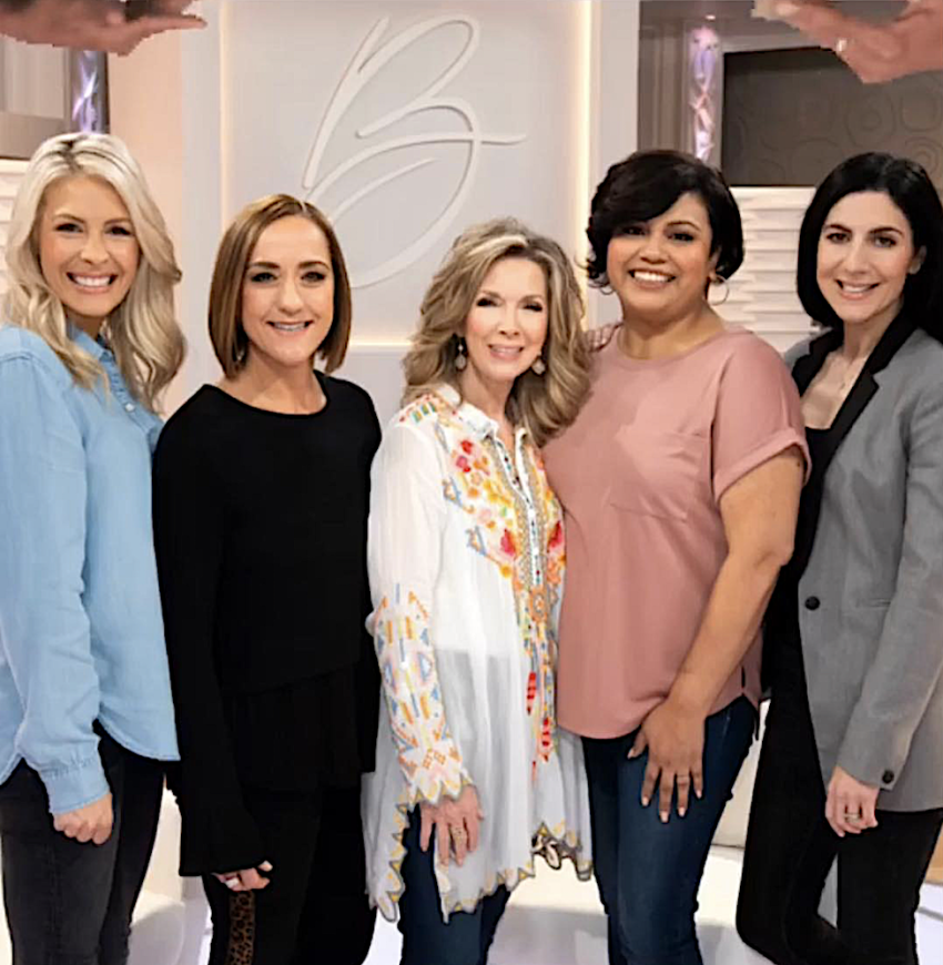 "Better Together" airing daily on TBN. (L to R) Jenn Johnson, Christine Caine, Lourie Crouch, Dianna Nepstad, Alex Seeley.