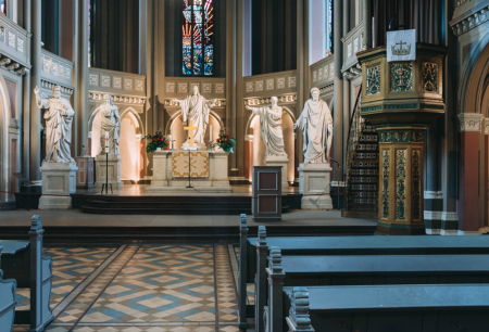 Marktkirche, or Market Church, in Wiesbaden, Germany.
