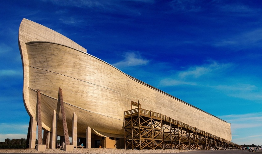 The Ark Encounter in Williamstown, Kentucky. This photo of the life-sized replica of Noah’s Ark was provided in May 2019.