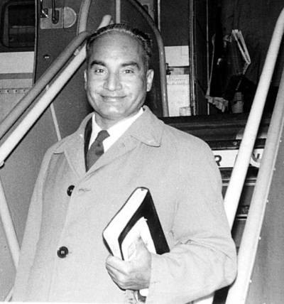 A 1959 photo of Brother Bakht Singh (1903-2000), a renowned Indian evangelist and Bible teacher.