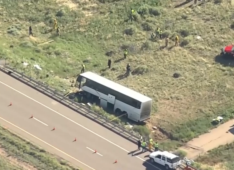 Church charter bus crash