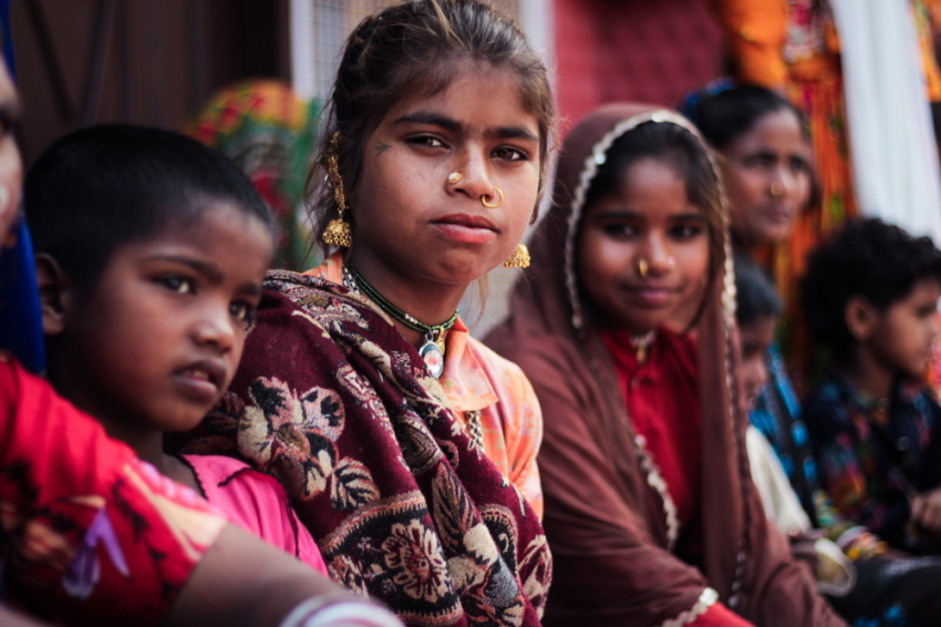 Girls in Jammu, India.