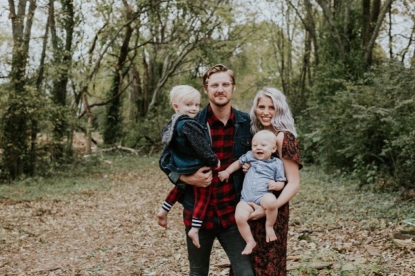 Jarrid Wilson is pictured with his family.