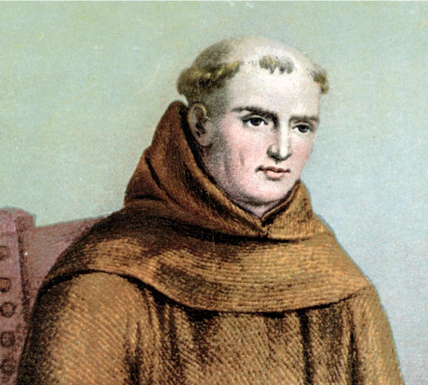 Father Junípero Serra (1713-1784), a Spanish Catholic missionary responsible for founding several missions in California.