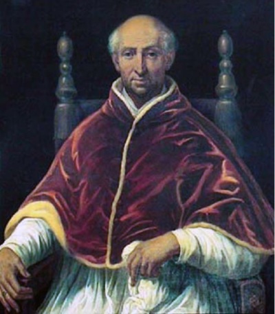 A 19th-century painting depicts Pope Clement VI (1291–1352).