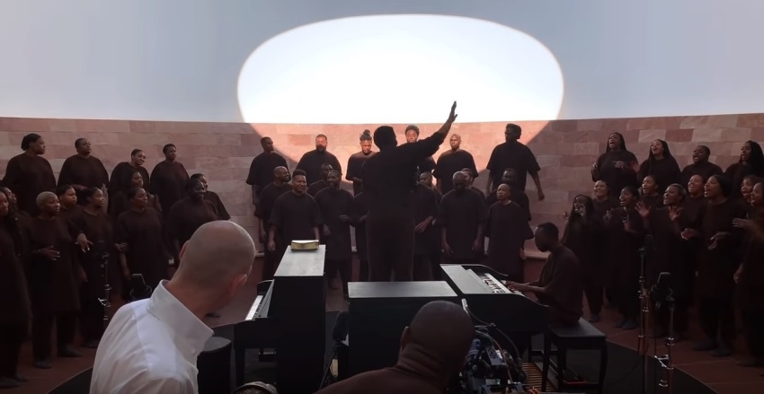 A trailer for the Kanye West film "Jesus is King," scheduled for limited release in an IMAX-only format on Friday, Oct. 25, 2019.