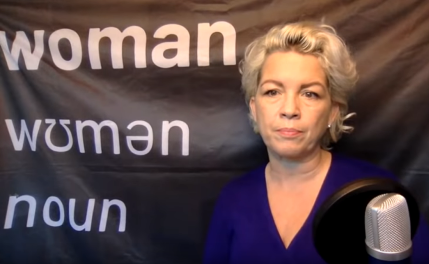 Kellie-Jay Keen-Minshull, also known as Posie Parker, livestreams on YouTube about how she was permanently banned from Facebook on November 13, 2019. 
