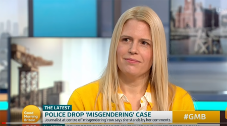 Caroline Farrow speaks with Piers Morgan and Susanna Reid on "Good Morning Britain" on March 25, 2019.