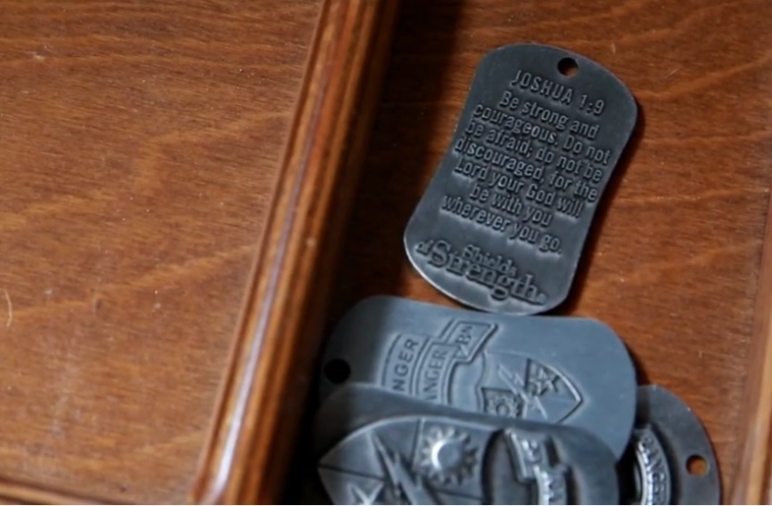 Shields of Strength dog tags