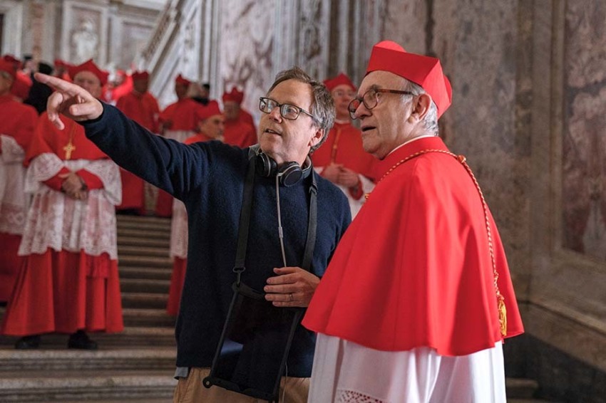 "The Two Popes" stars Anthony Hopkins (“The Silence of the Lambs”) as the retiring Pope Benedict XVI Jonathan Pryce ("Brazil," "Carrington"), as the new Pope Francis.