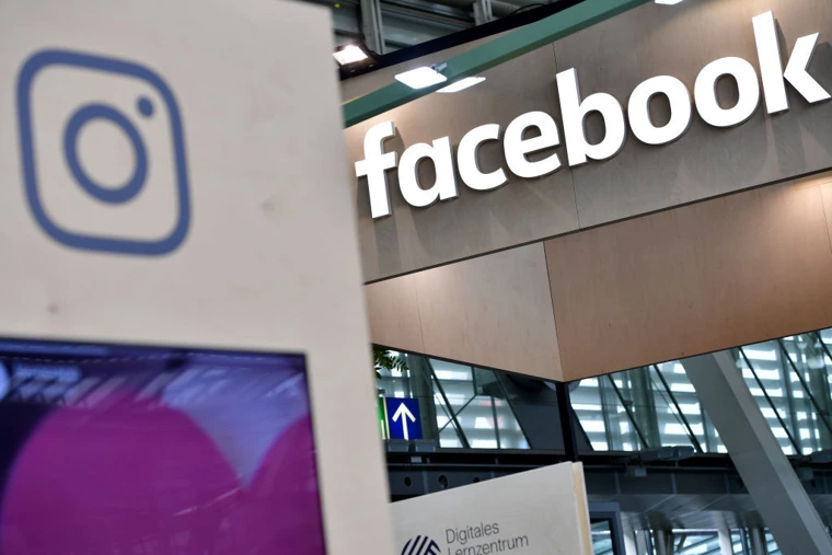 The Instagram and Facebook logos are displayed at the 2018 CeBIT technology trade fair on June 12, 2018, in Hanover, Germany. | Alexander Koerner/Getty Images