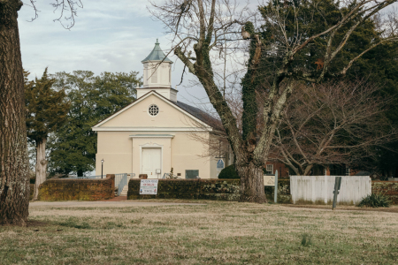Grace Church, also known historically as the York-Hampton Parish Church, in Yorktown, Virginia, was built in 1697.