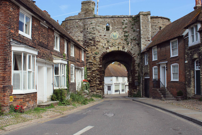 The picture-perfect cityscape of Rye, England. 