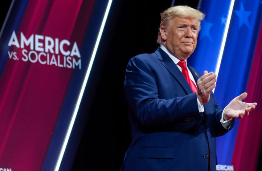 US President Donald Trump speaks during the Conservative Political Action Conference (CPAC) at National Harbor in Oxon Hill, Maryland, February 29, 2020.