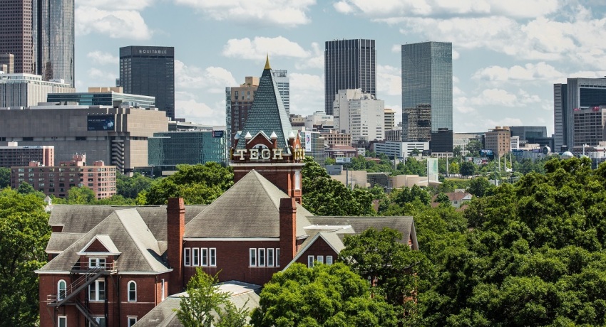 The campus of Georgia Institute of Technology, located in Atlanta, Ga.