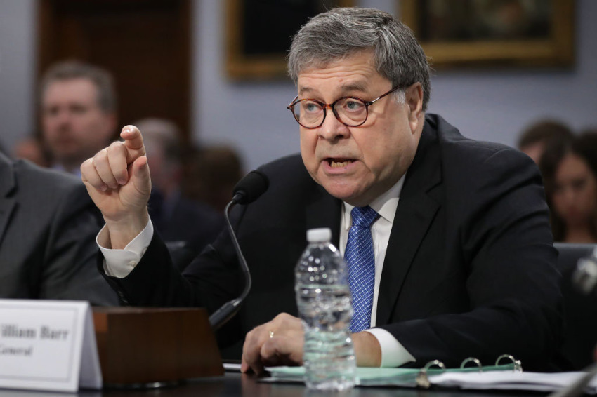 Attorney General William Barr testifies about the Justice Department's FY2020 budget request before the House Appropriations Committee's Commerce, Justice, Science and Related Agencies Subcommittee in the Rayburn House Office Building on Capitol Hill April 09, 2019 in Washington, D.C.