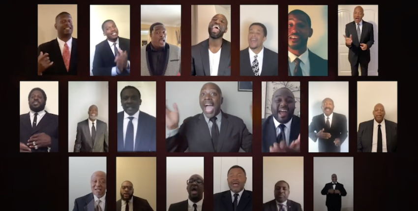 NFL Players Choir 2020 Performance For The American Cancer Society Share The Light Virtual Event, Jul 20, 2020