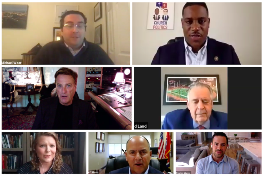 Hosted by Zach and Weston Wamp, the "People of Faith: Engage 2020" webinar featured CCM artist Michael W. Smith, Southern Baptist leader Dr. Richard Land, President Obama’s evangelical outreach leader Michael Wear, AND Campaign Co-Founder Justin Giboney, and young author and theologian Kaitlyn Schiess.
