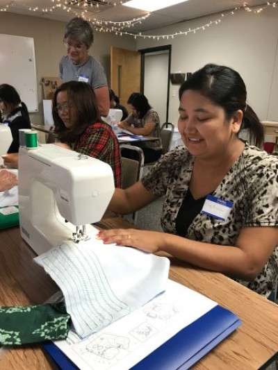 Burmese Christian - sewing