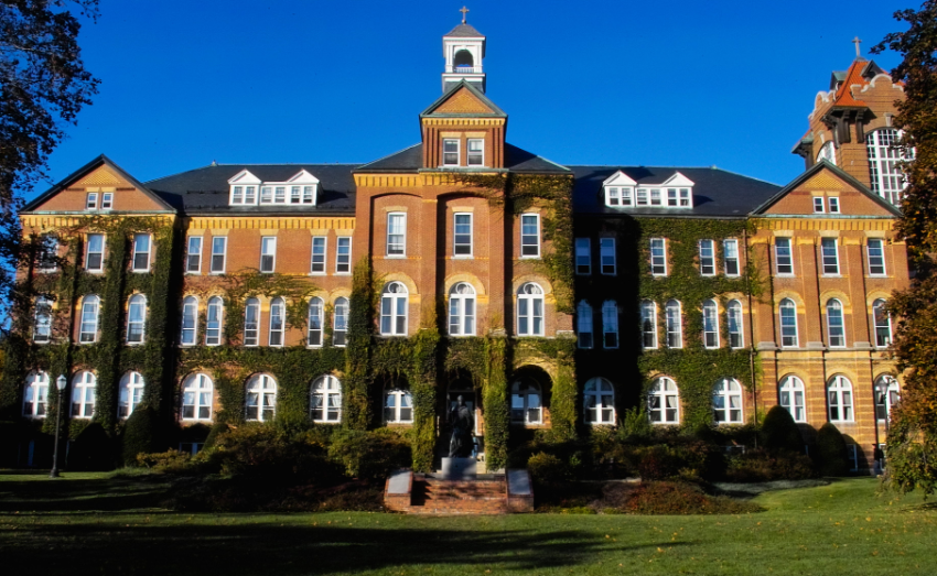 Alumni Hall at St. Anselm College in Manchester, N.H. 