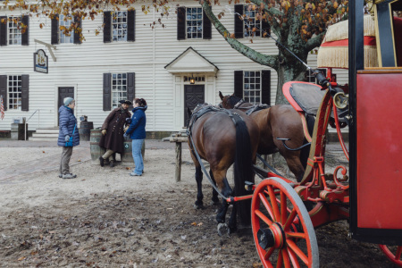 Colonial Williamsburg in Williamsburg, Virginia, is part theme park and part open-air history museum.