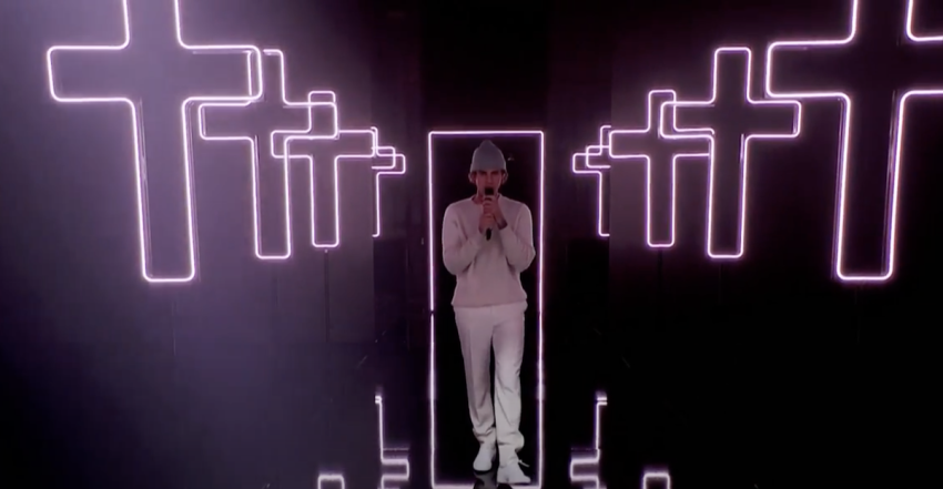 Justin Bieber performs
