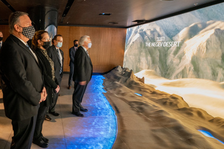 Secretary of State Michael R. Pompeo tours the Friends of Zion Museum in Jerusalem, Israel, on November 20, 2020.