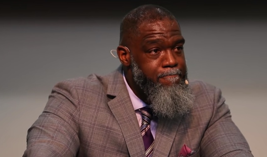 Voddie Baucham speaks during a Founders Ministries conference in Cape Coral, Florida on Jan.3, 2019.