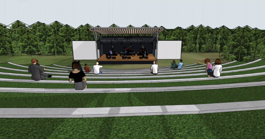 An artist's rendering of the proposed amphitheater to be built by City Church in Gastonia, North Carolina.