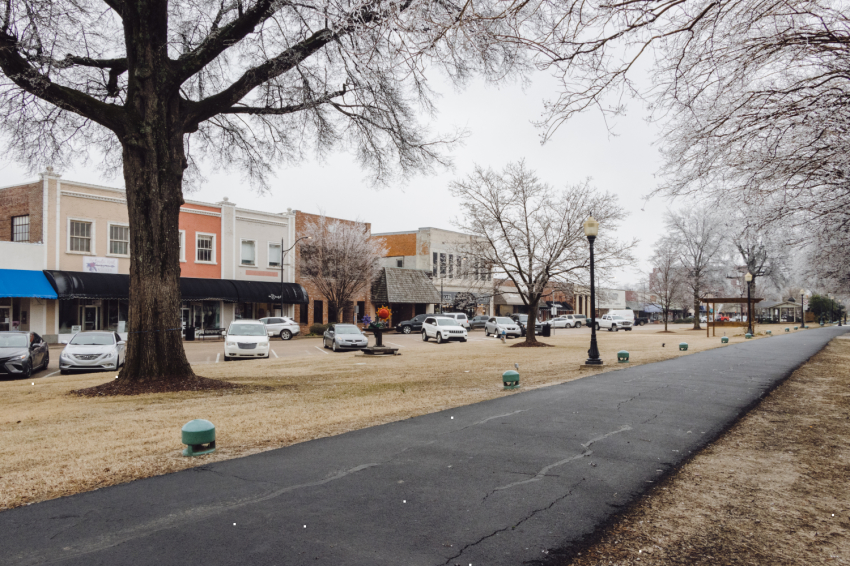 Downtown Cleveland in the Mississippi Delta.