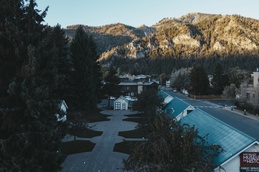Early morning in Ketchum, Idaho.