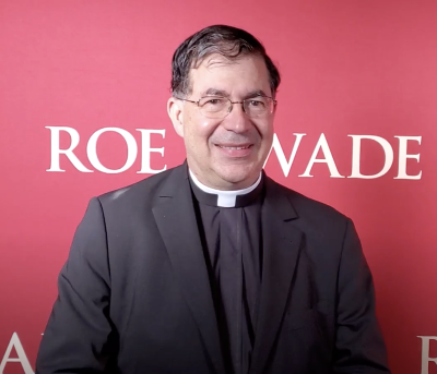 Frank Pavone at the premiere of "Roe v. Wade" held at the Conservative Political Action Conference in Orlando, Florida, on Feb. 26, 2021. 