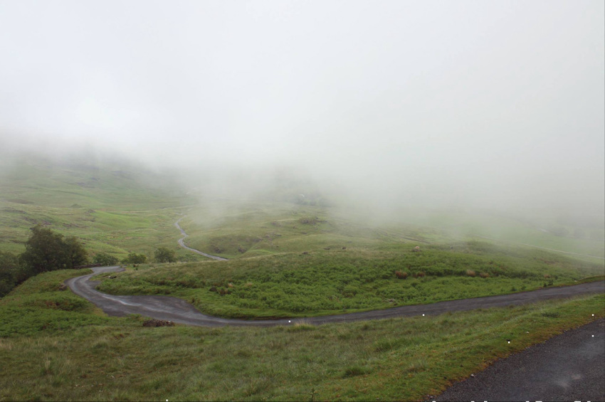 Hardknott Pass is England’s steepest road. 