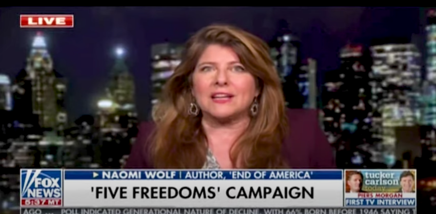 Naomi Wolf discusses the "war on religion" amid the coronavirus pandemic as well as the "Five Freedoms" campaign on "Fox News Primetime," April 5, 2021.