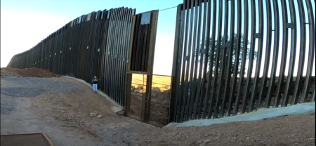 Independent journalist Sharyl Attkisson shows a gap in the border wall during the Mar. 14, 2021 episode of her weekly newsmagazine series "Full Measure."