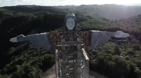 Christ the Protector statue in Encantado, Rio Grande do Sul state, Brazil.