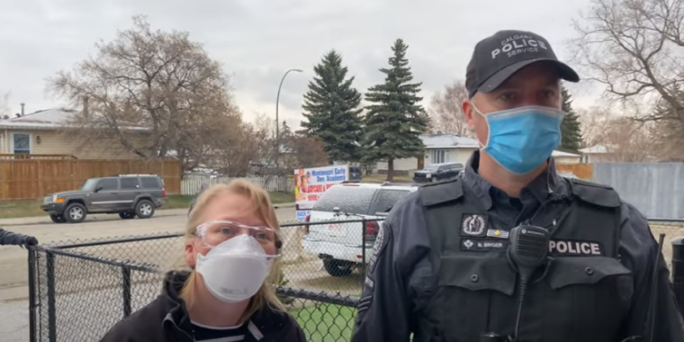 Local law enforcement at Street Church