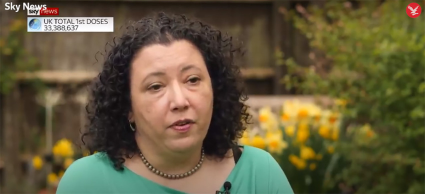 Maya Forstater speaks to Sky News in an interview released on April 24, 2021.