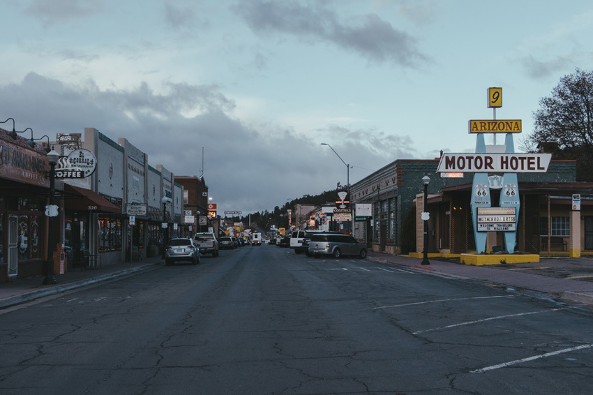 The former U.S. Route 66 runs through Williams, Arizona.