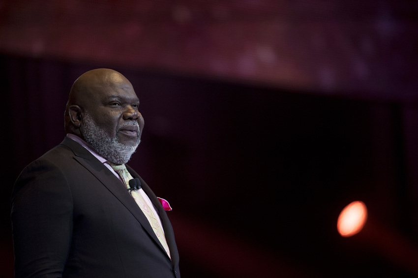 Bishop T.D. Jakes speaks during the MegaFest "Women Thou Art Loosed" closing session at Kay Bailey Hutchison Convention Center on July 1, 2017, in Dallas, Texas.