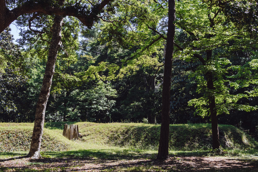 The earthwork fort at Fort Raleigh National Historic Sitr was reconstructed based on archeological excavations.