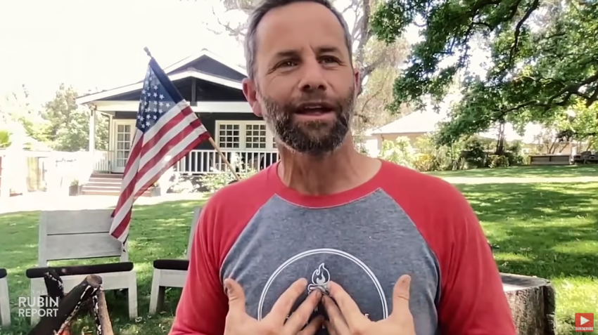 Kirk Cameron speaks during an interview for "The Rubin Report" that aired on YouTube on June 2, 2021.